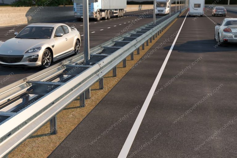 DSSA 1.33 guardrail system installed beside a road