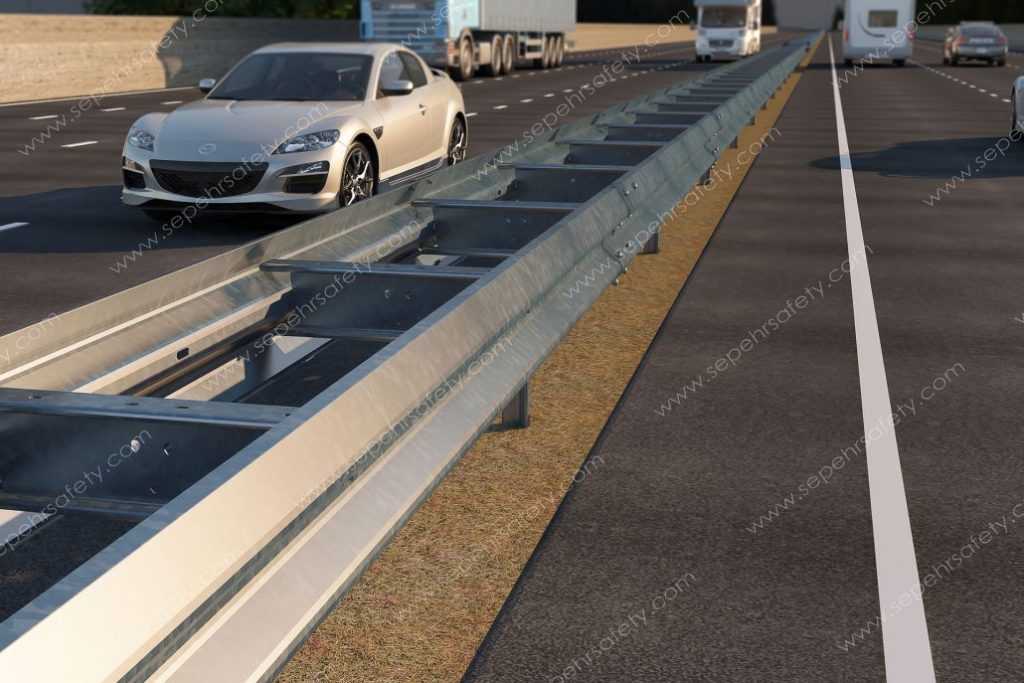 DSSA 4.00 guardrail system installed beside a road