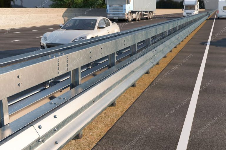 PSSA D guardrail system installed beside a road