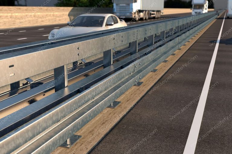 PSSA D-P S1.2-330 guardrail system installed beside a road