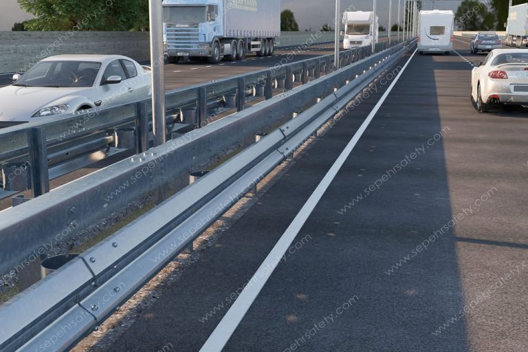 PSSA LTF guardrail system installed beside a road