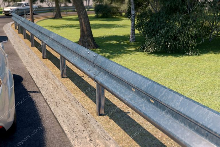 SSA 2.00 guardrail system installed beside a road