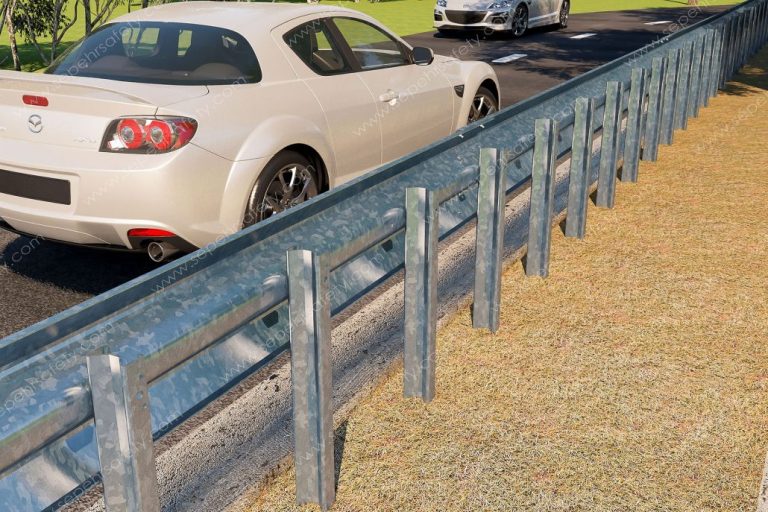 USSA W1 guardrail system installed beside a road