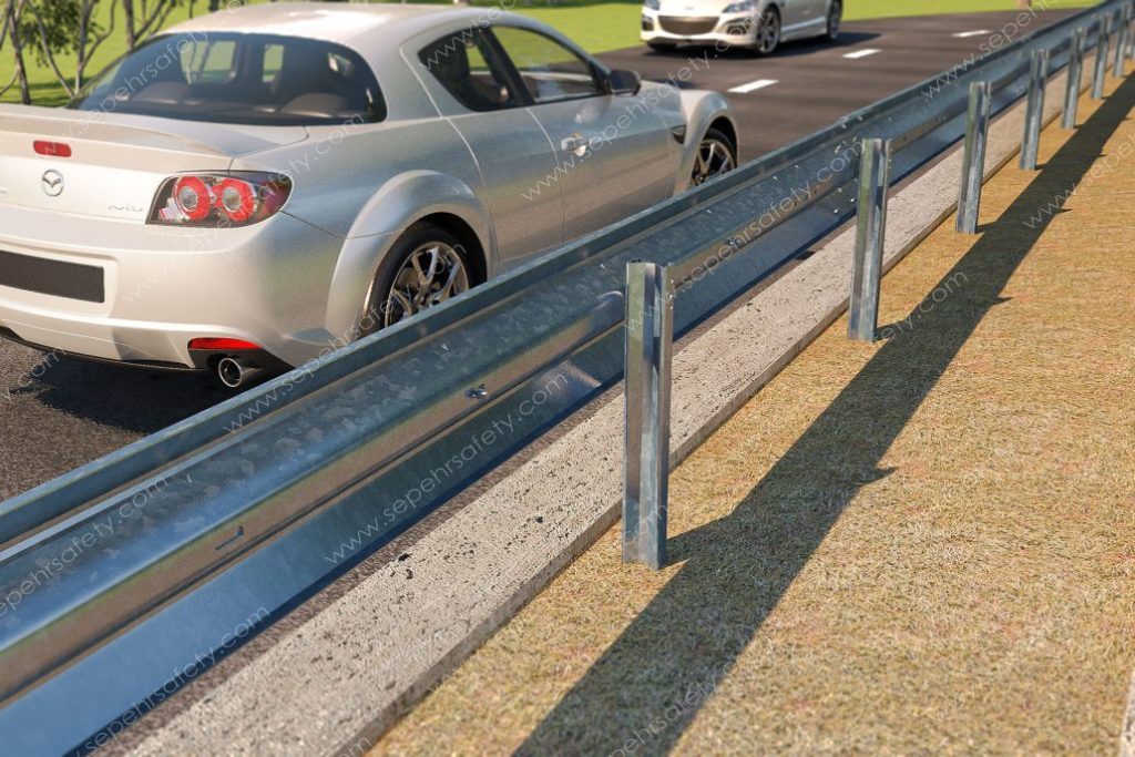 USSA W4 guardrail system installed beside a road